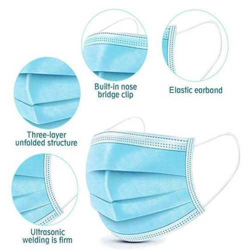 3 Layer Surgical Face mask (Meltbown Earloop)